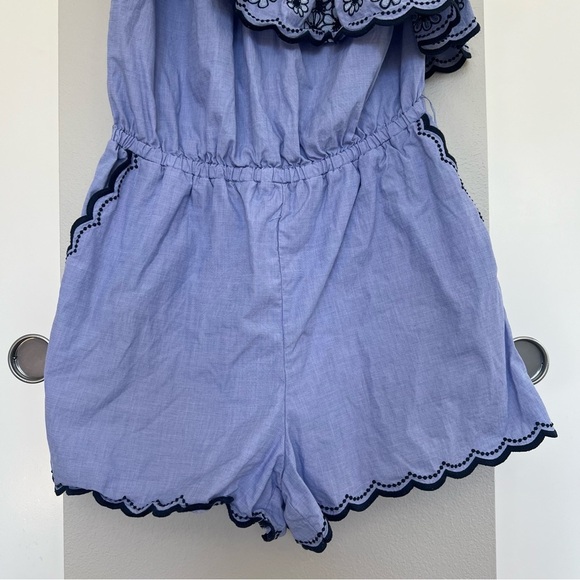 Kate Spade One-Shoulder Daisy Embroidered Ruffle Romper – Coquette Cottage - 12 - Picture 7 of 14